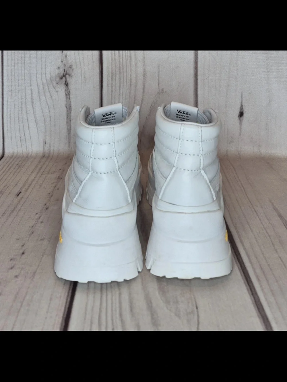 Vans x Vault Sk8-Hi Women's Size 8True White Vibram LX Skate Shoes Boots